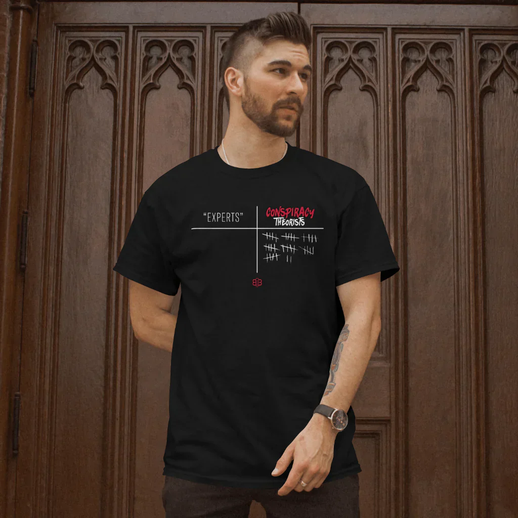 Experts vs. Conspiracy Theorists T-Shirt - Image 2