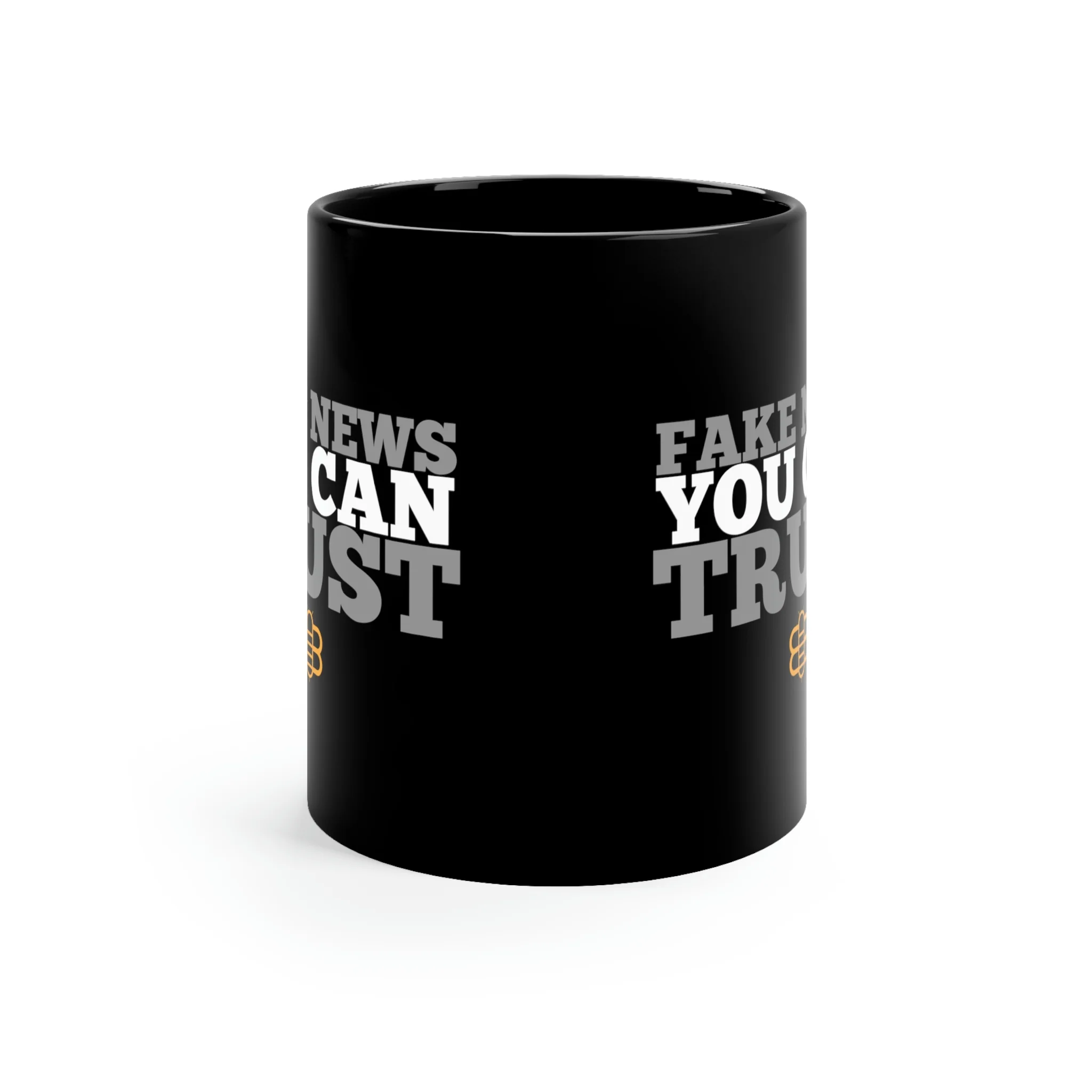 Fake News You Can Trust Mug – Black - Image 3