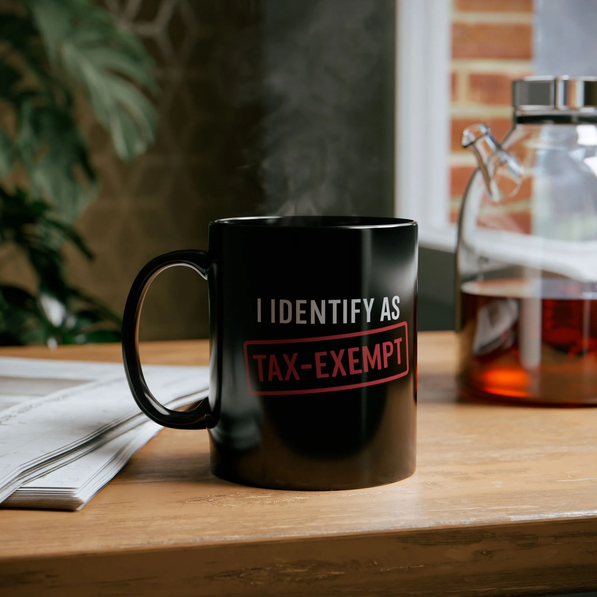 I Identify As Tax-Exempt Mug - Image 4