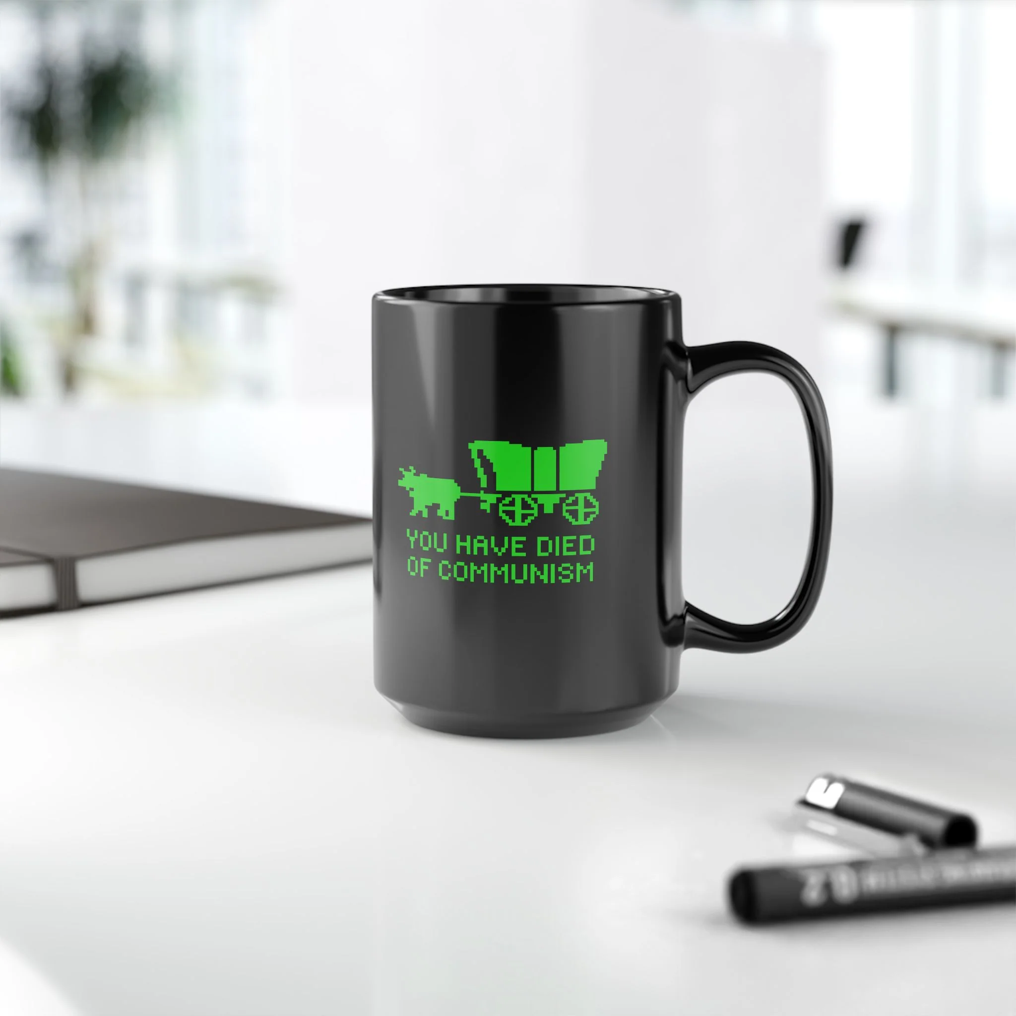 You Have Died Of Communism Mug – Black, 2 Sizes - Image 6